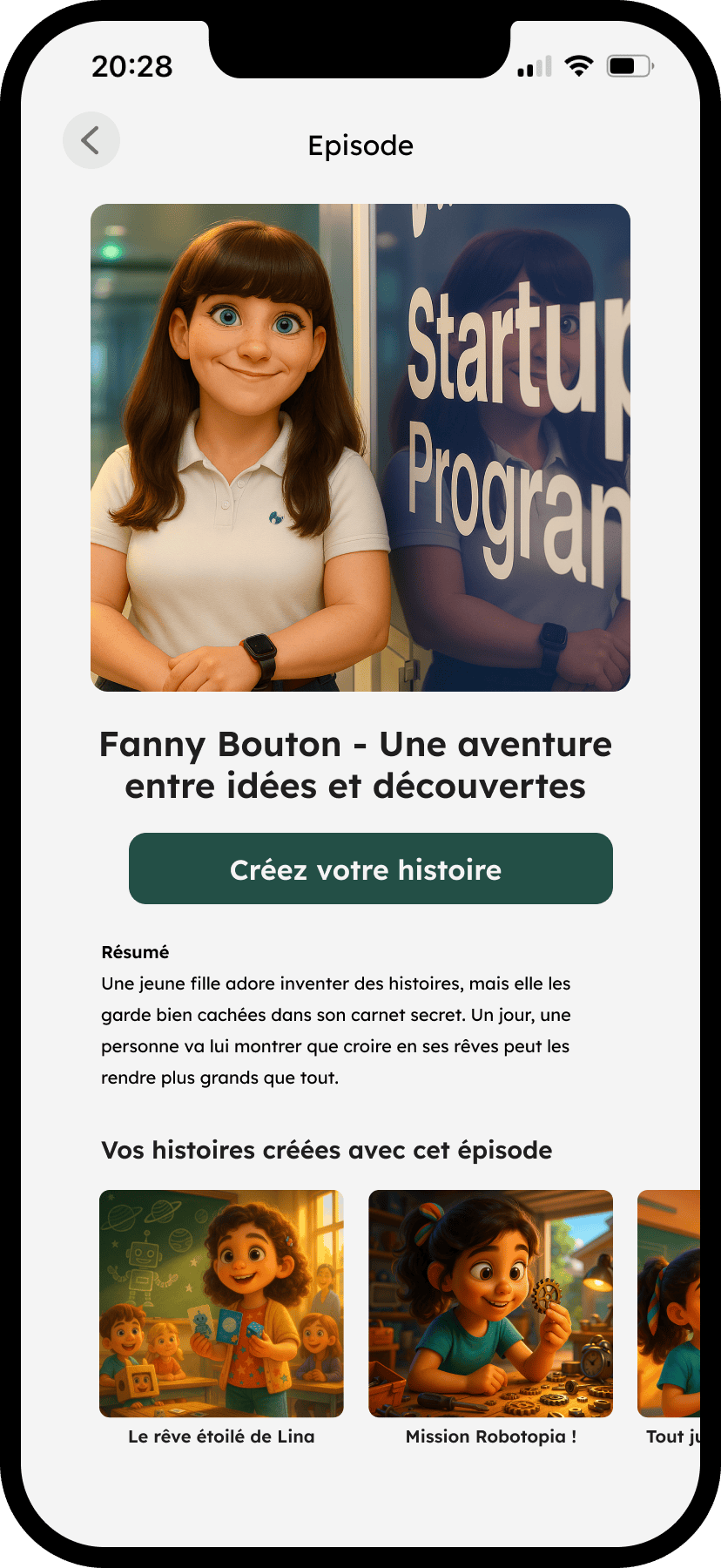 Episode - Histoire à personnaliser